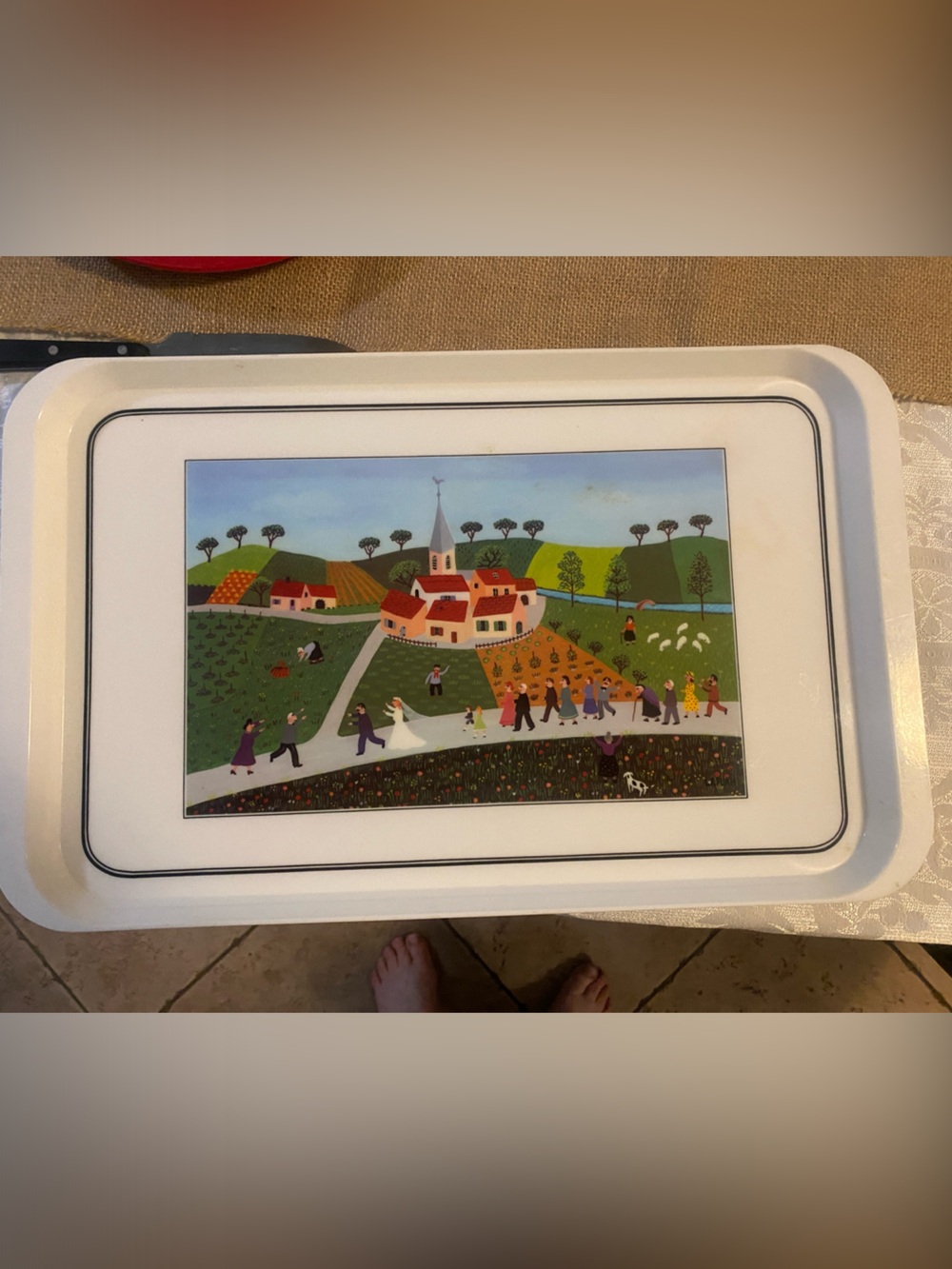 Villeroy  & Boch Wedding scene tray